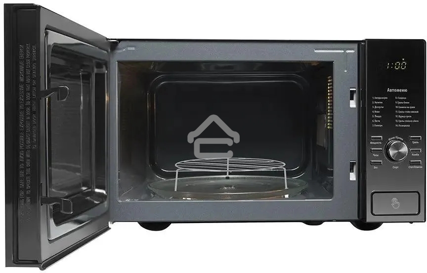 Микроволновая печь Polaris PMO 2303DG черный, 23 л, 1400 Вт, переключатели - кнопки/поворотный механизм