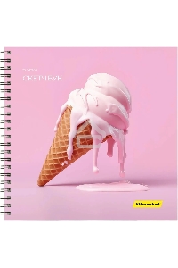 Скетчпад Silwerhof 20л. 190x190мм Нежность 4диз. гребень