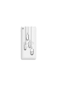 Мобильный аккумулятор Powerbank Perfeo ABSOLUTE 10000mah In Micro usb,USB /Out USB,Micro usb,Type-C,Lightning, 2.1А/ белый (PF_B4879)