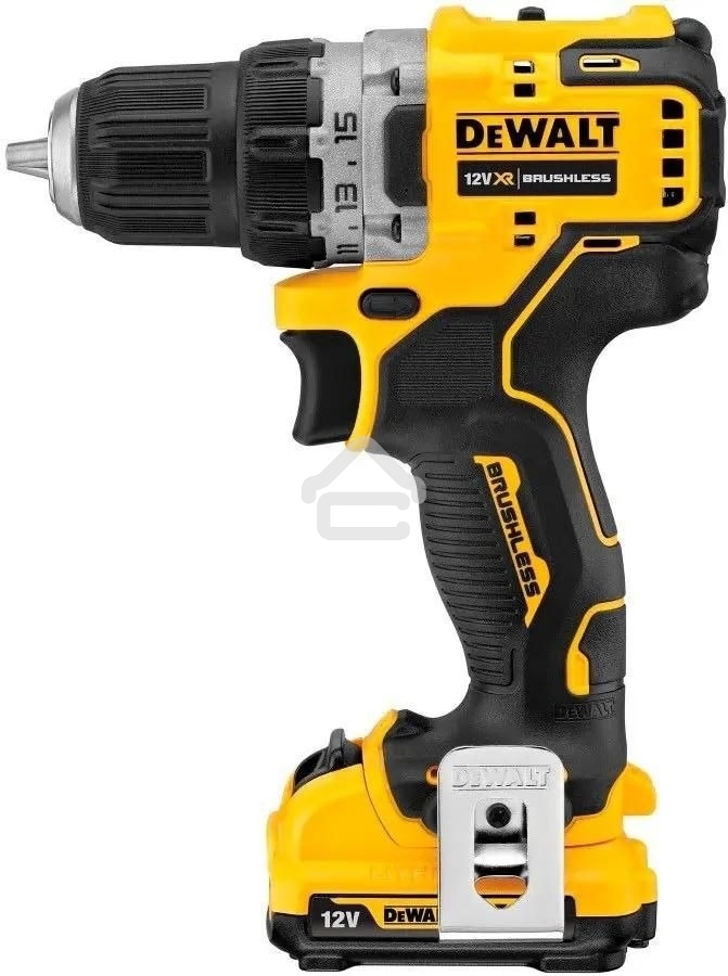 Дрель-шуруповерт DeWalt DCD701D2, Аккумуляторная, 12В, 2 АКБ, Кейс