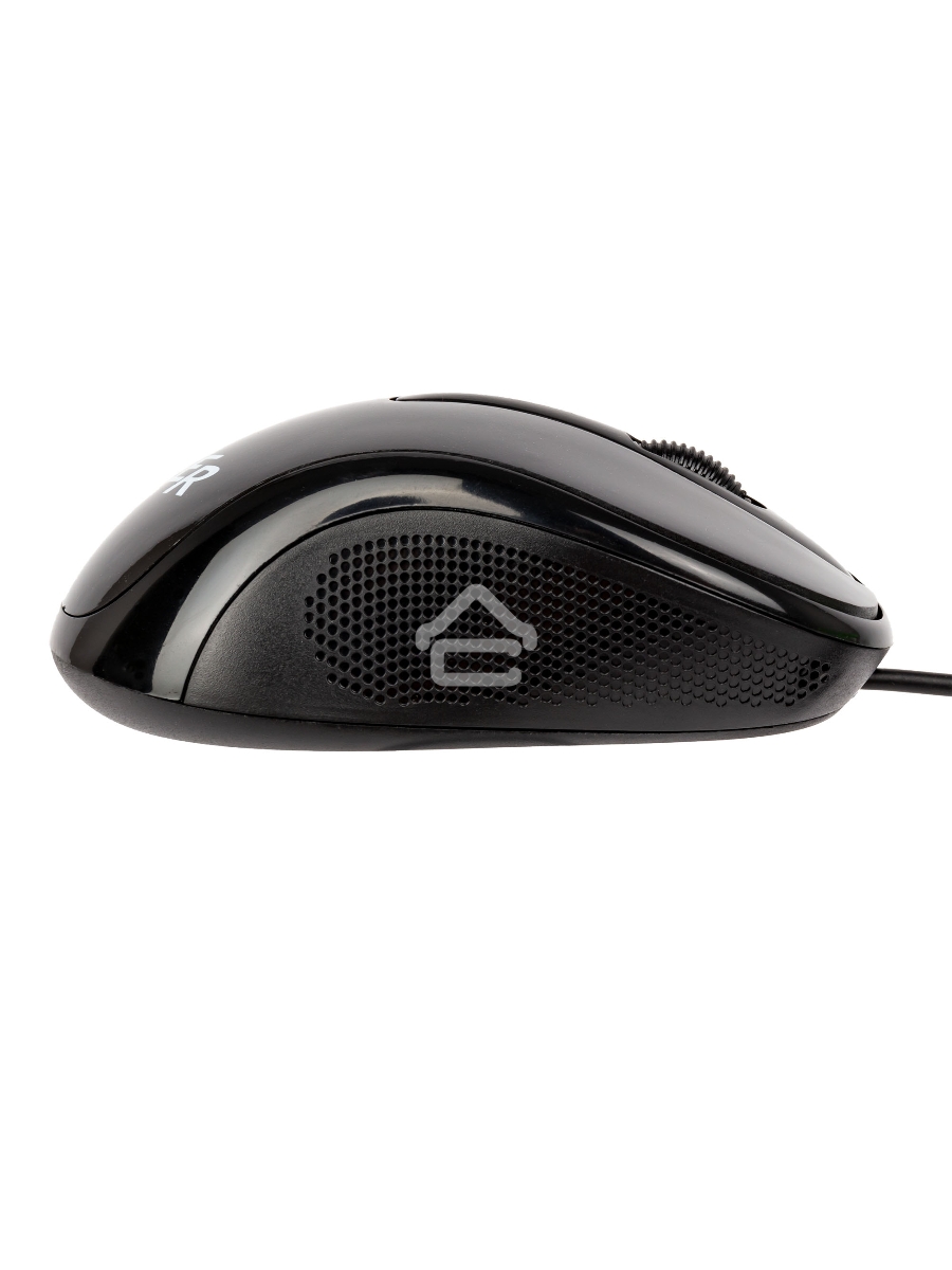 Мышь проводная HIPER HOM-031 черный, 1000 dpi, USB, кнопки - 3