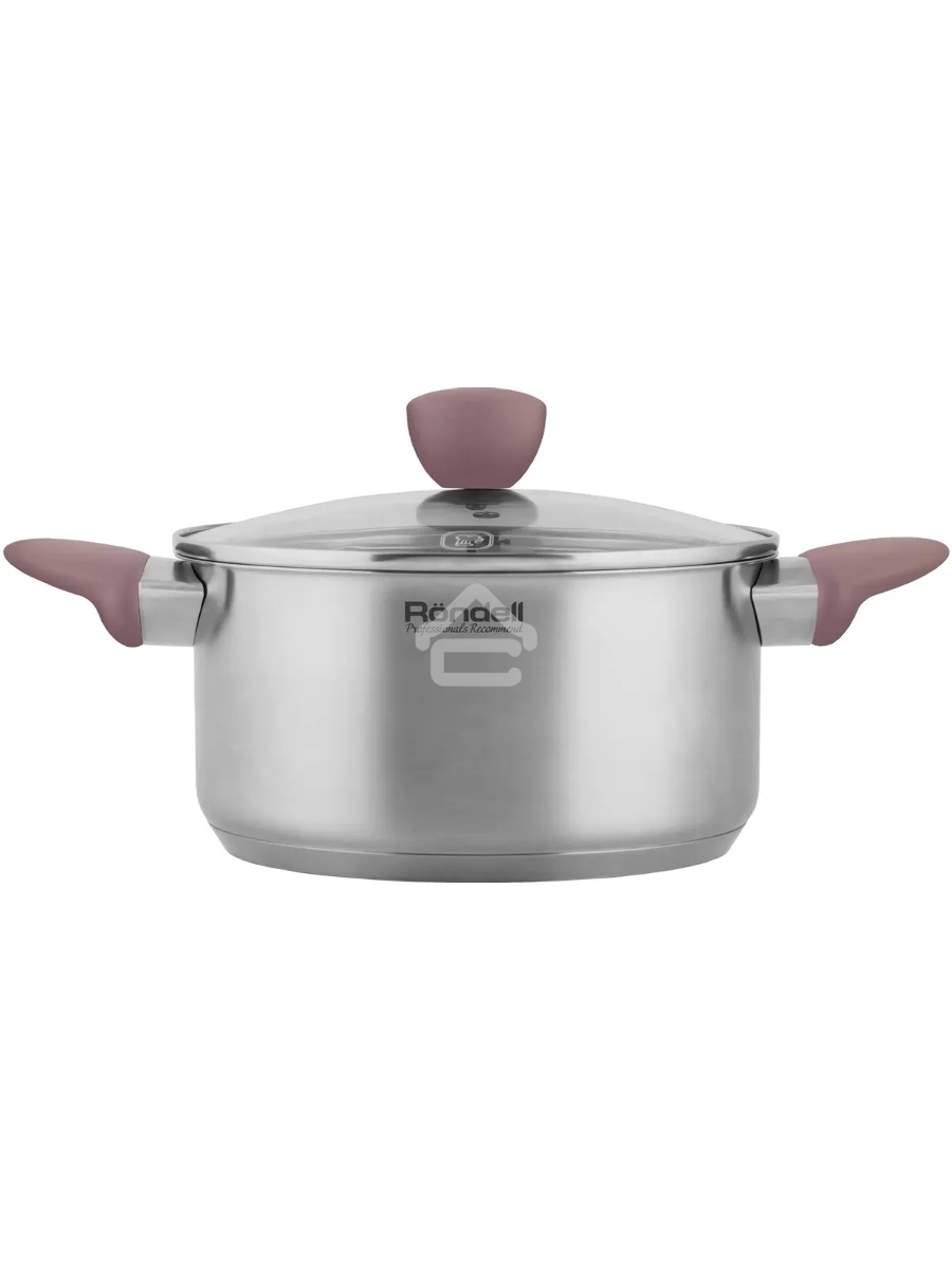 Кастрюля Rondell Bueno RDS-1588 (ST) стальной 1588 Кастрюля с/кр 24 см 4,8 л Bueno Rondell