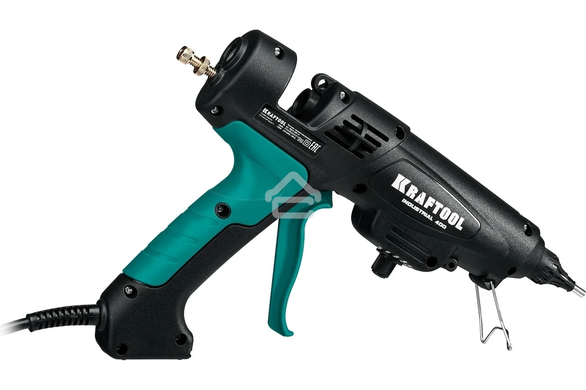 Пистолет клеевой KRAFTOOL 06843-300-12 PRO регулятор темп, выход клея 1,5 кг/час, d=12мм, 300Вт