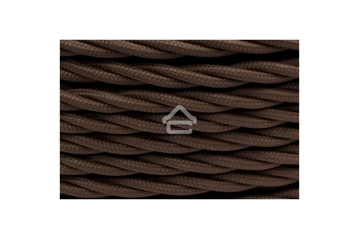 Провод ретро Bironi B1-424-72-150 2х1.5 матовый коричневый (уп. 150 м).