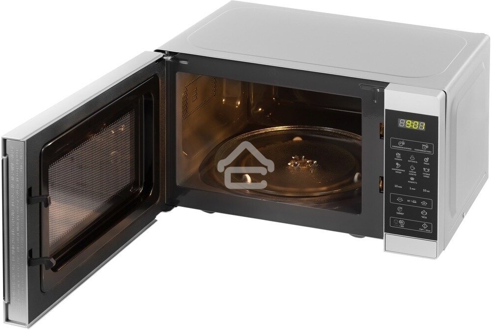 Микроволновая печь Sharp R2800RSL серебристый, 20 л, 800 Вт, переключатели - сенсор