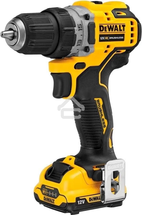 Дрель-шуруповерт DeWalt DCD701D2, Аккумуляторная, 12В, 2 АКБ, Кейс