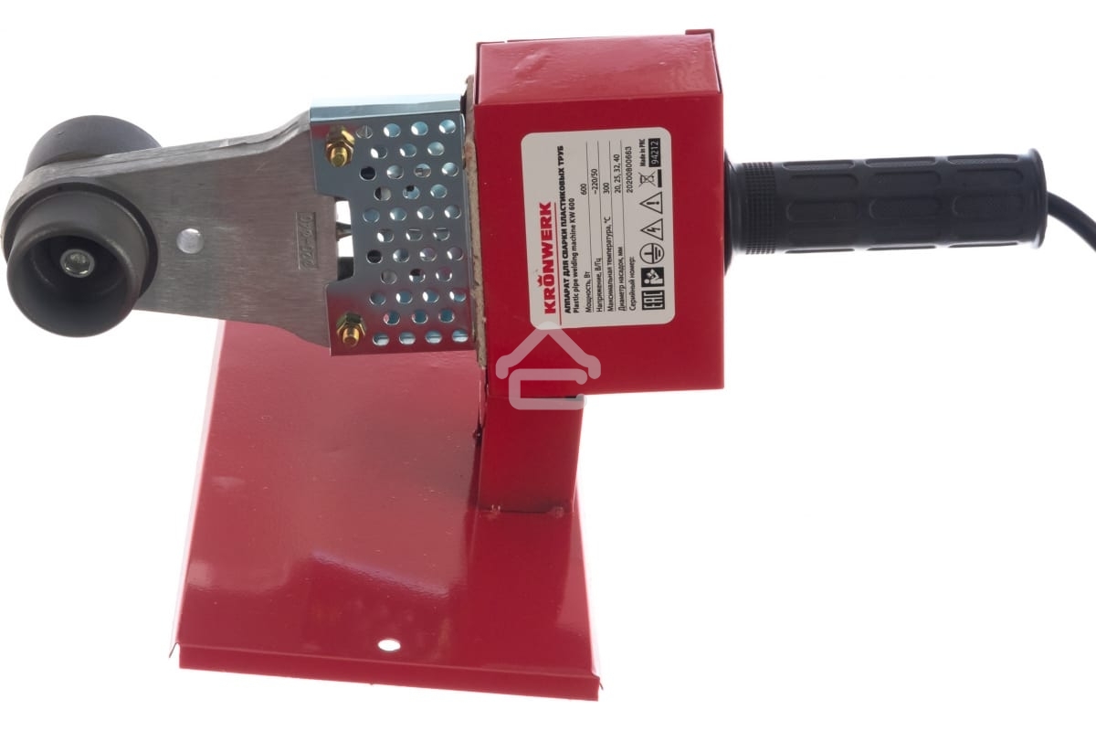Аппарат для сварки пластиковых труб KRONWERK 94212 600Вт 300 °c 20-25-32-40мм блистер
