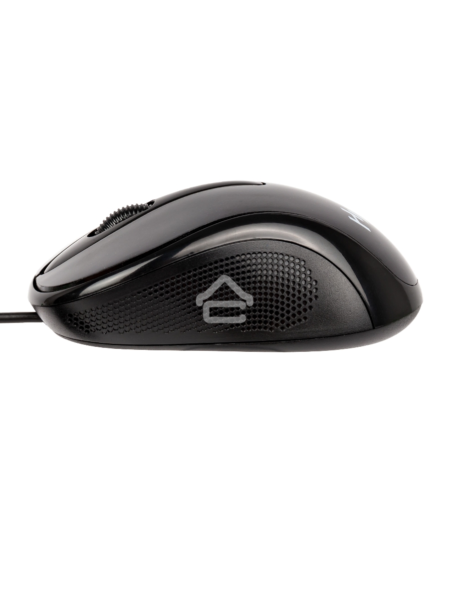 Мышь проводная HIPER HOM-031 черный, 1000 dpi, USB, кнопки - 3