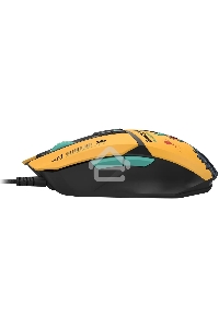 Мышь проводная A4Tech Bloody W63 Max Renegade желтый, 12000 dpi, USB, кнопки - 7