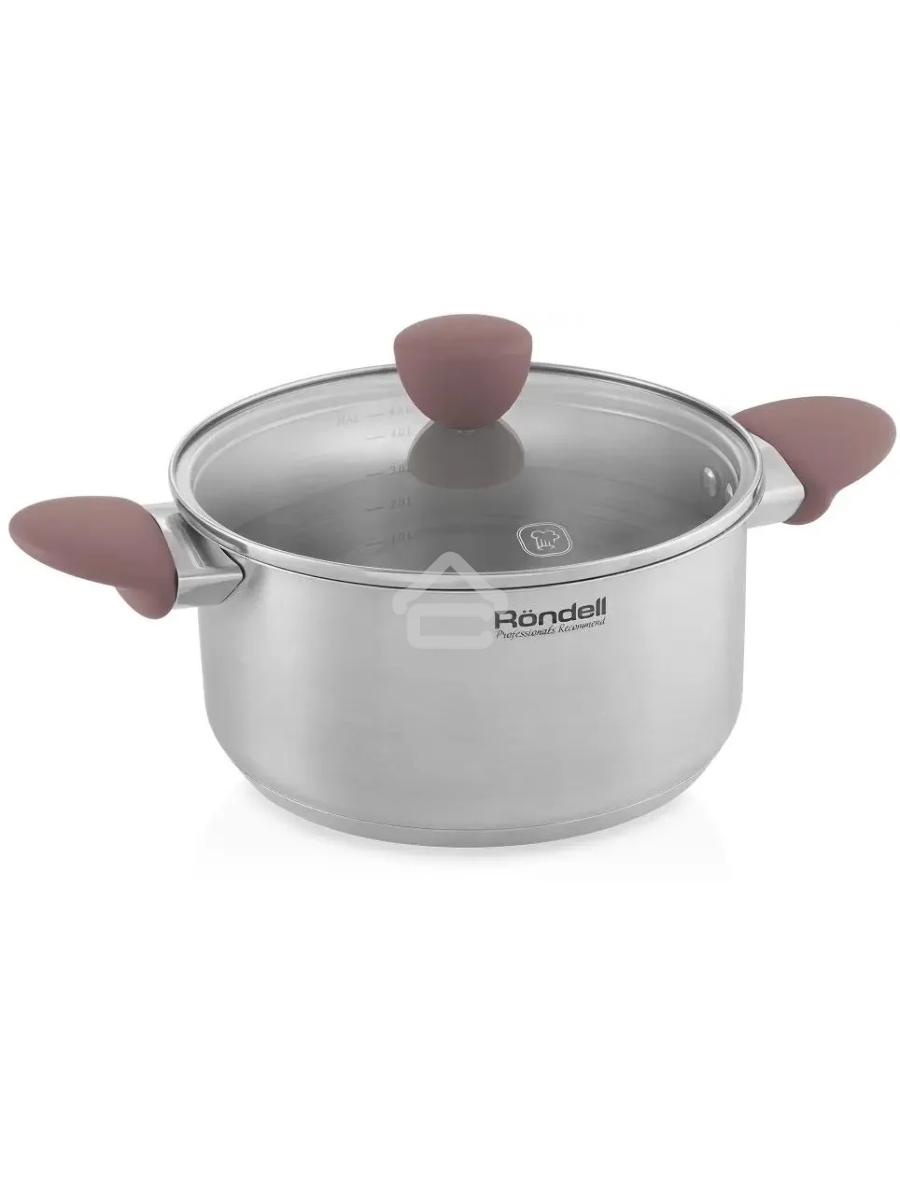 Кастрюля Rondell Bueno RDS-1588 (ST) стальной 1588 Кастрюля с/кр 24 см 4,8 л Bueno Rondell