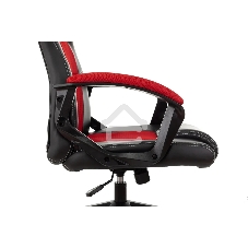 Кресло игровое Бюрократ Zombie Arena черный/красный