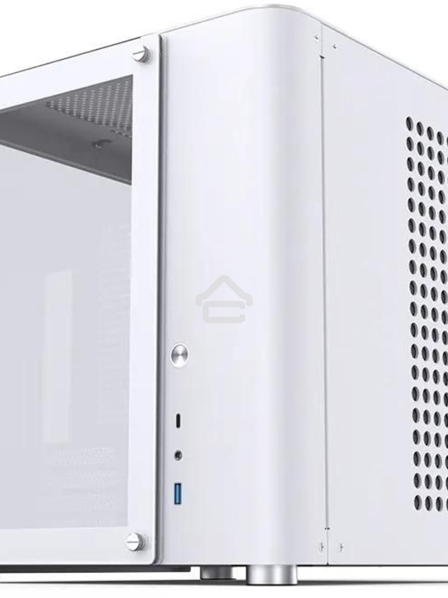 Корпус без блока питания JONSBO TK-1, Mini-Tower, TG, no fan, 1xUSB-A 3.2 + 1xUSB-C 3.2, mATX, mITX White