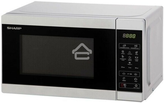 Микроволновая печь Sharp R2800RSL серебристый, 20 л, 800 Вт, переключатели - сенсор
