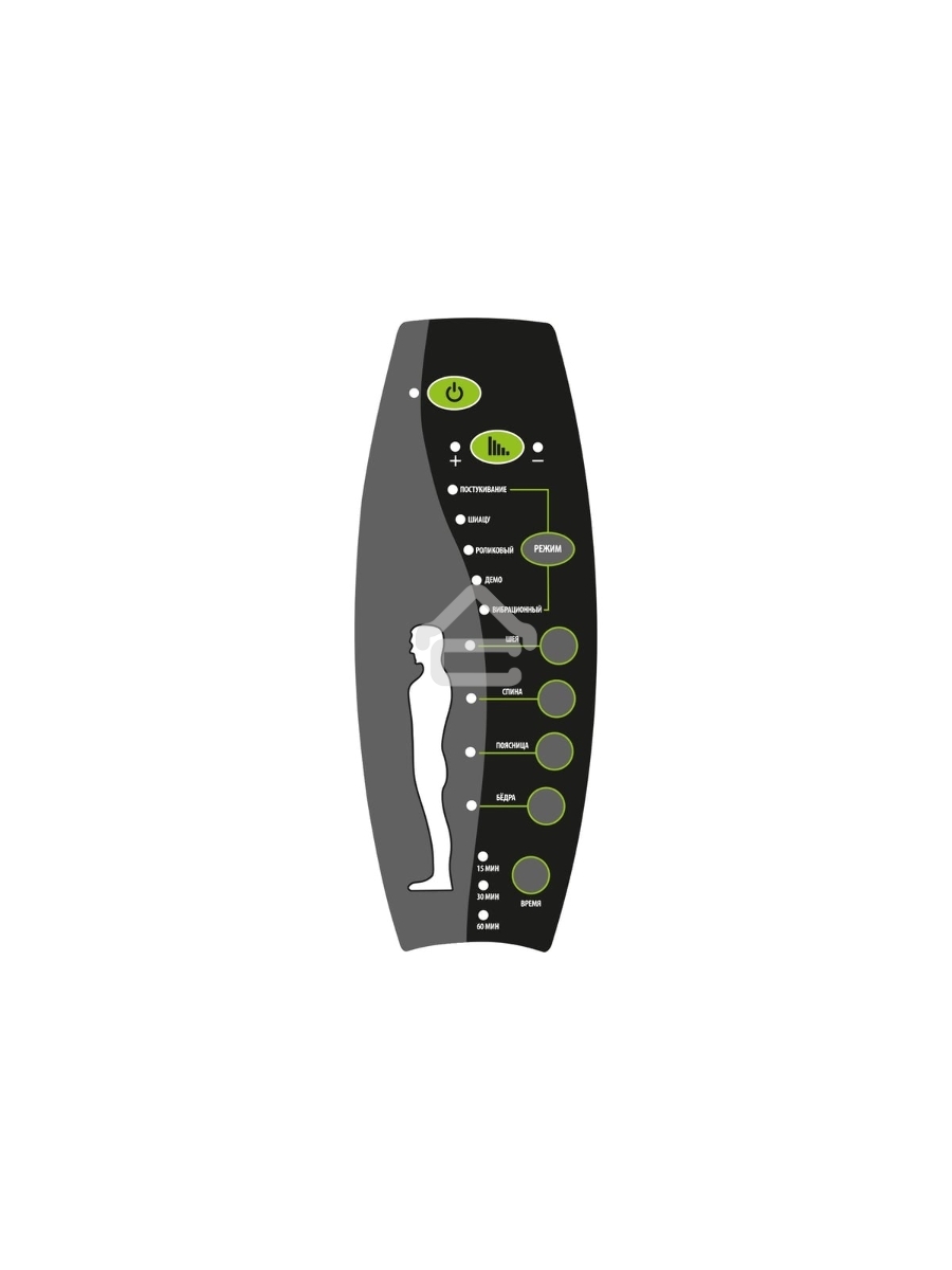 Кресло офисное Cactus CS-CHR-OC02M-BK черный, эко.кожа, крестов. сталь