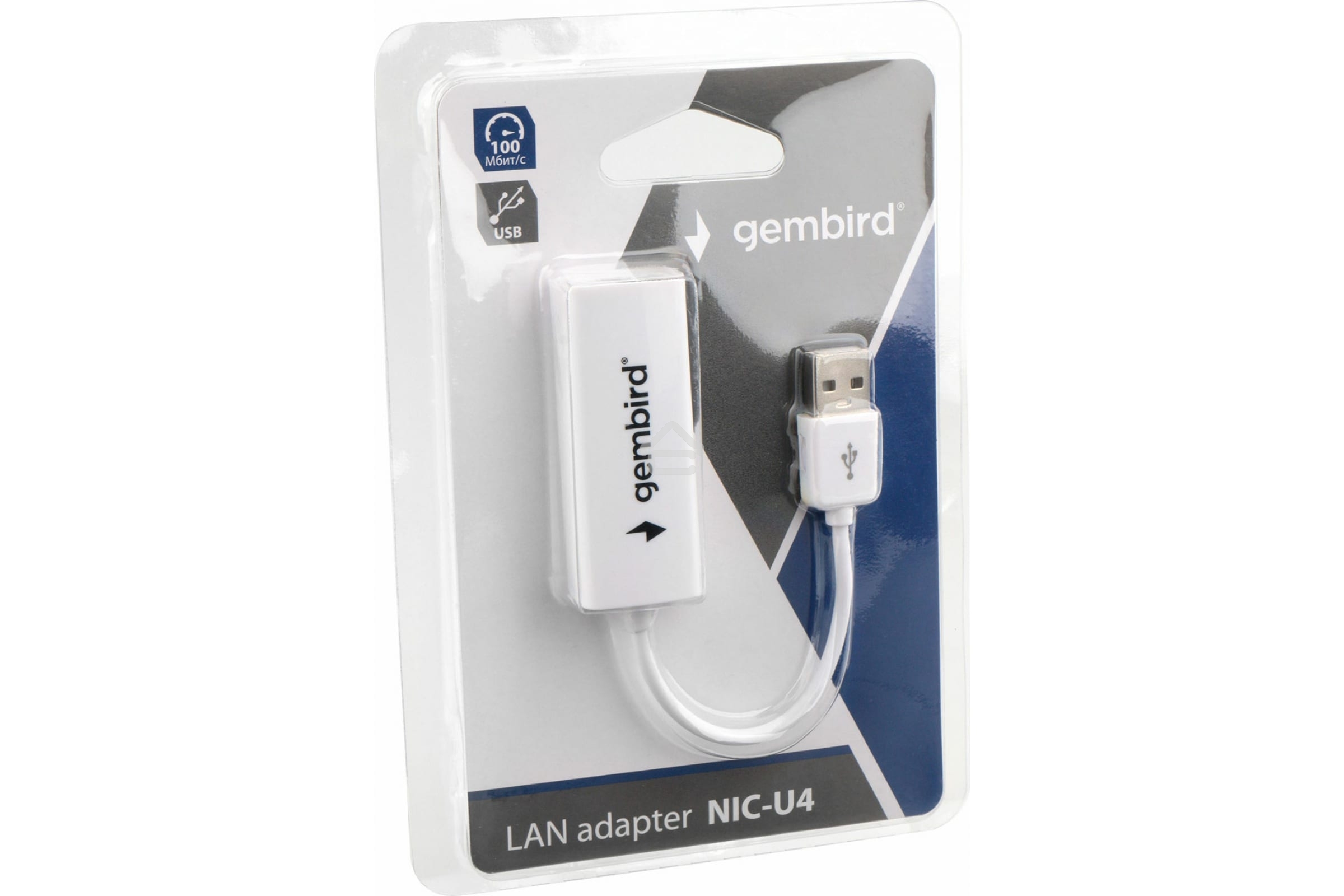Сетевой адаптер Ethernet Gembird NIC-U4 USB 2.0 - Fast Ethernet adapter
