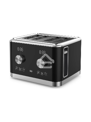 Тостер BQ T4000 Black-Steel, Мощность 1600 Вт, 7 степеней поджаривания