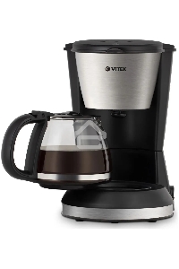 Кофеварка капельная Vitek VT-1506 ВК черный, молотый кофе, 0.7 л, 550 Вт