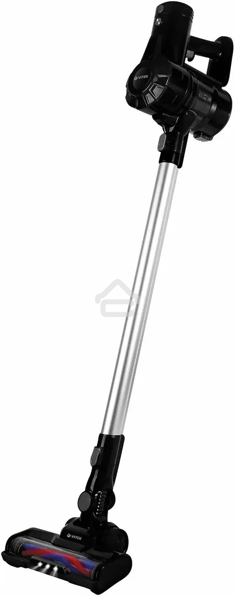 Пылесос Vitek Starlight VT-8143 черный/серебристый, питание от аккумулятора, 35 Вт, уборка сухая, пылесборник 0.6 л, работа от АКБ max 30 мин