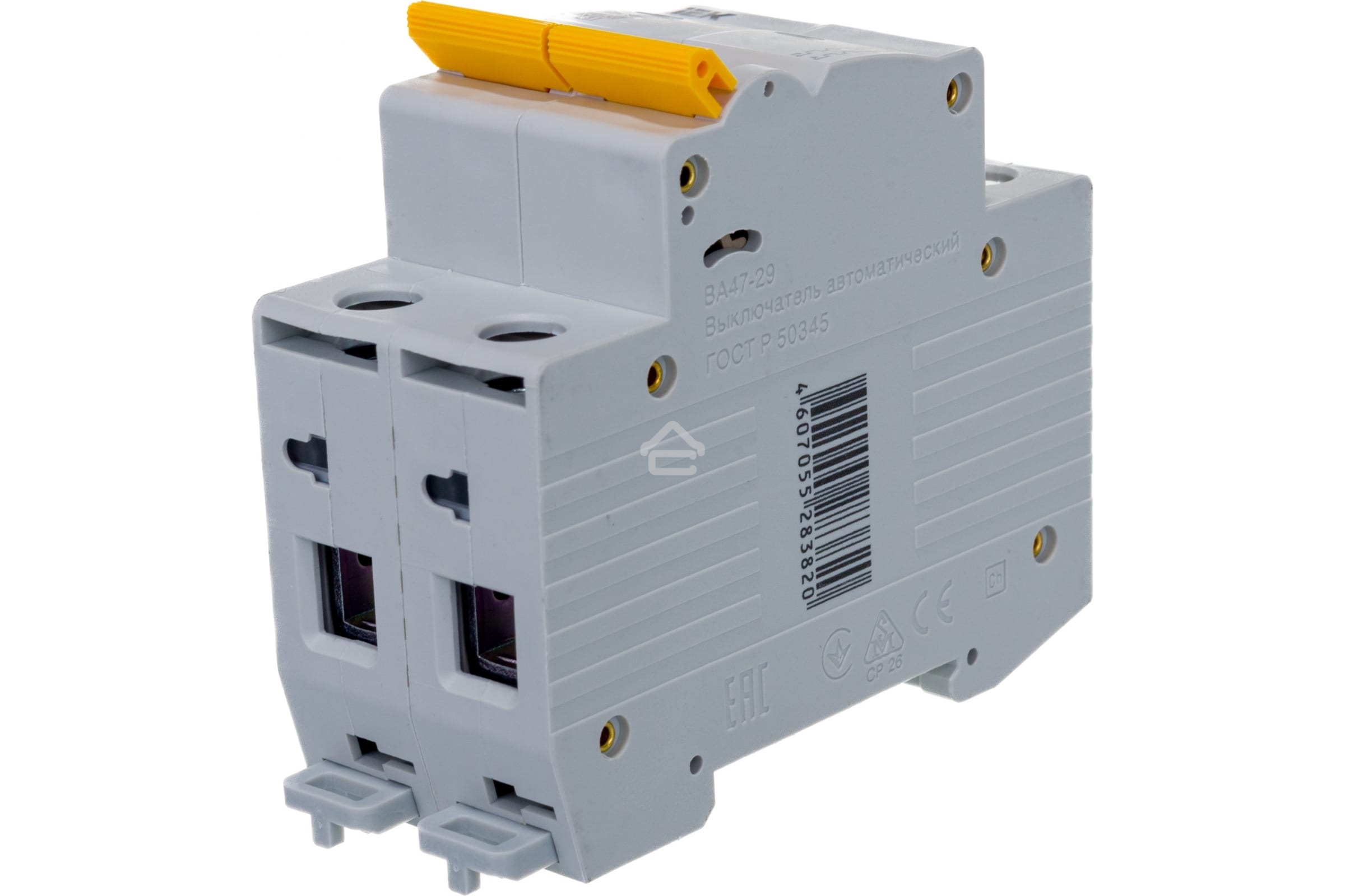 Выключатель автоматический модульный 2п C 63А 4.5кА ВА47-29 ИЭК MVA20-2-063-C