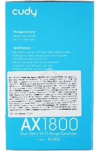 Повторитель беспроводного сигнала Cudy RE1800 AX1800 10/100/1000BASE-TX/Wi-Fi белый