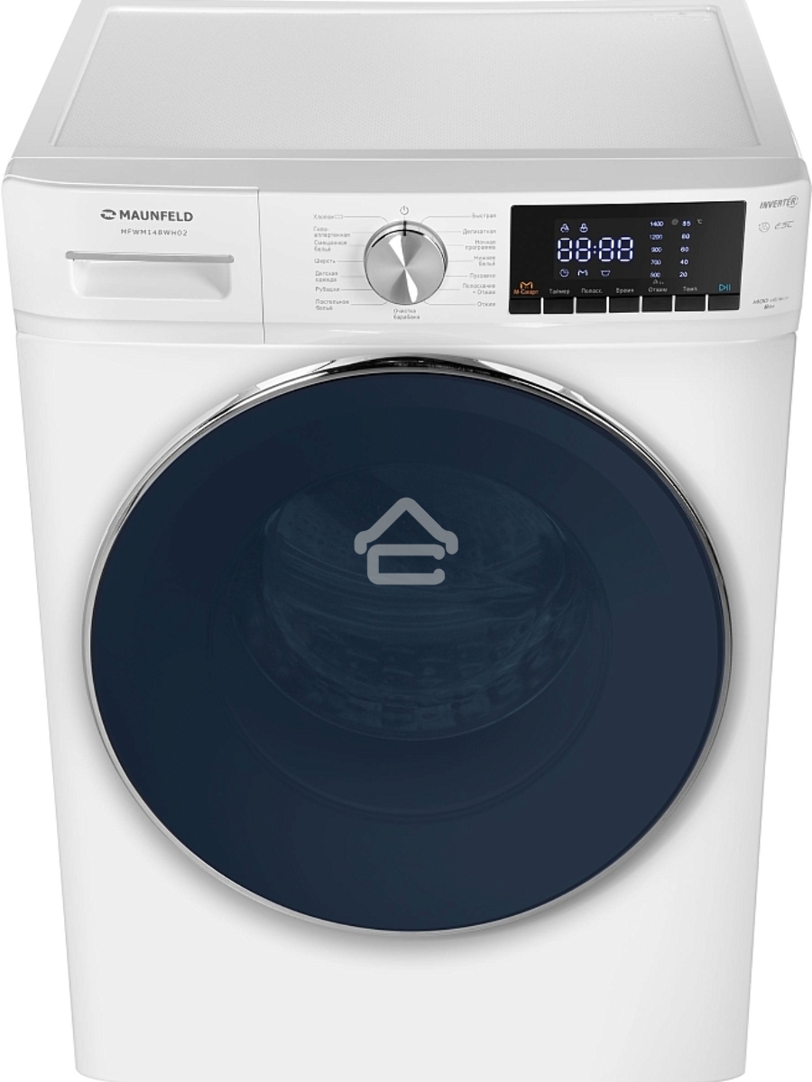 Стиральная машина Maunfeld MFWM148WH02 белый, загрузка фронтальная 8 кг, 1400 об/мин., класс: А+++