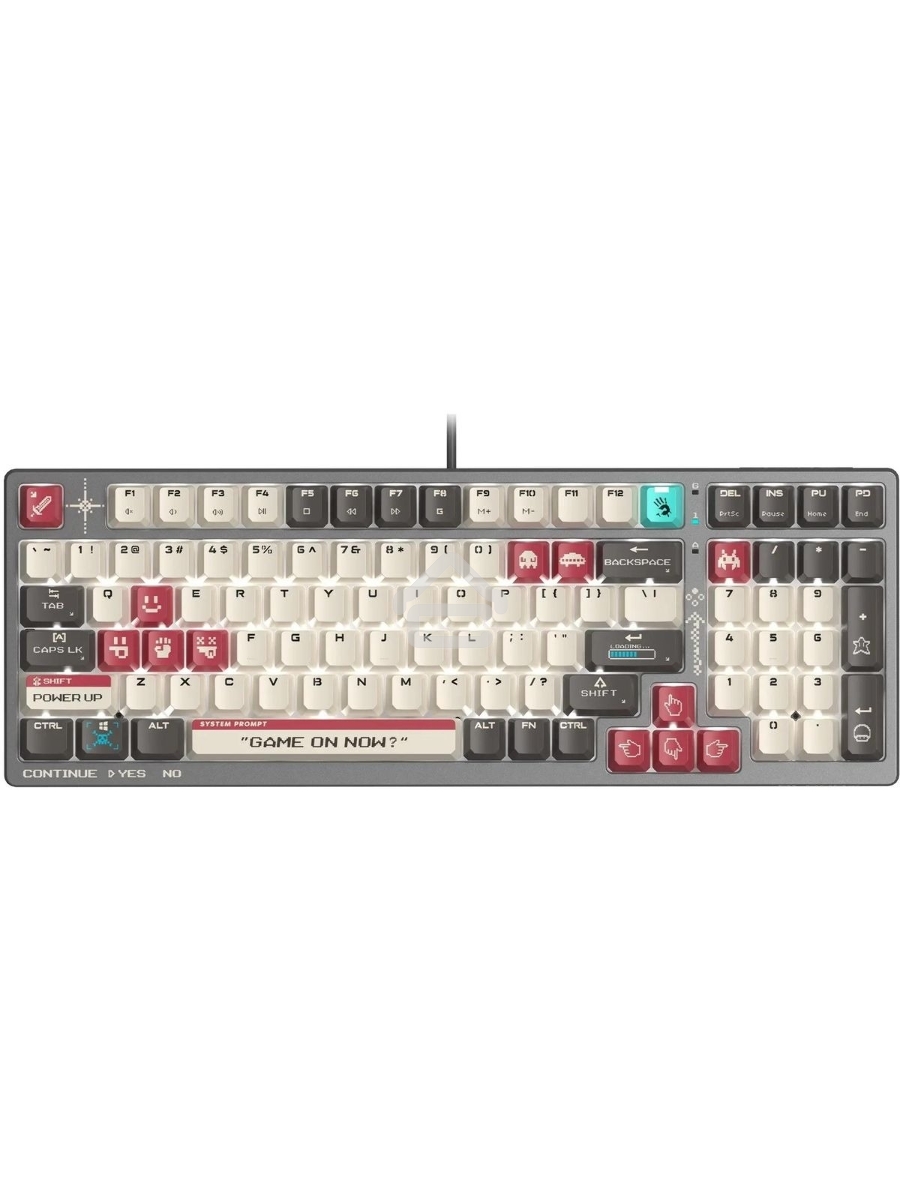 Клавиатура A4Tech Bloody S98 Pixels Red проводная USB серый/бежевый