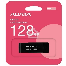 Флешка USB ADATA UC310 (UC310-128G-RBK), 128Gb, USB 3.2 Gen 1, R/W 100/30, черный