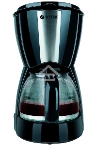 Кофеварка капельная Vitek VT-1506 ВК черный, молотый кофе, 0.7 л, 550 Вт