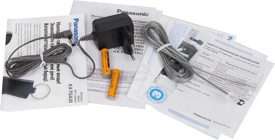 Телефон беспроводной (DECT) Panasonic KX-TG6811RUB (черный) Беспроводной DECT,40 мелодий,телефонный справочник 120 зап.