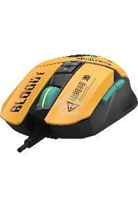 Мышь проводная A4Tech Bloody W63 Max Renegade желтый, 12000 dpi, USB, кнопки - 7