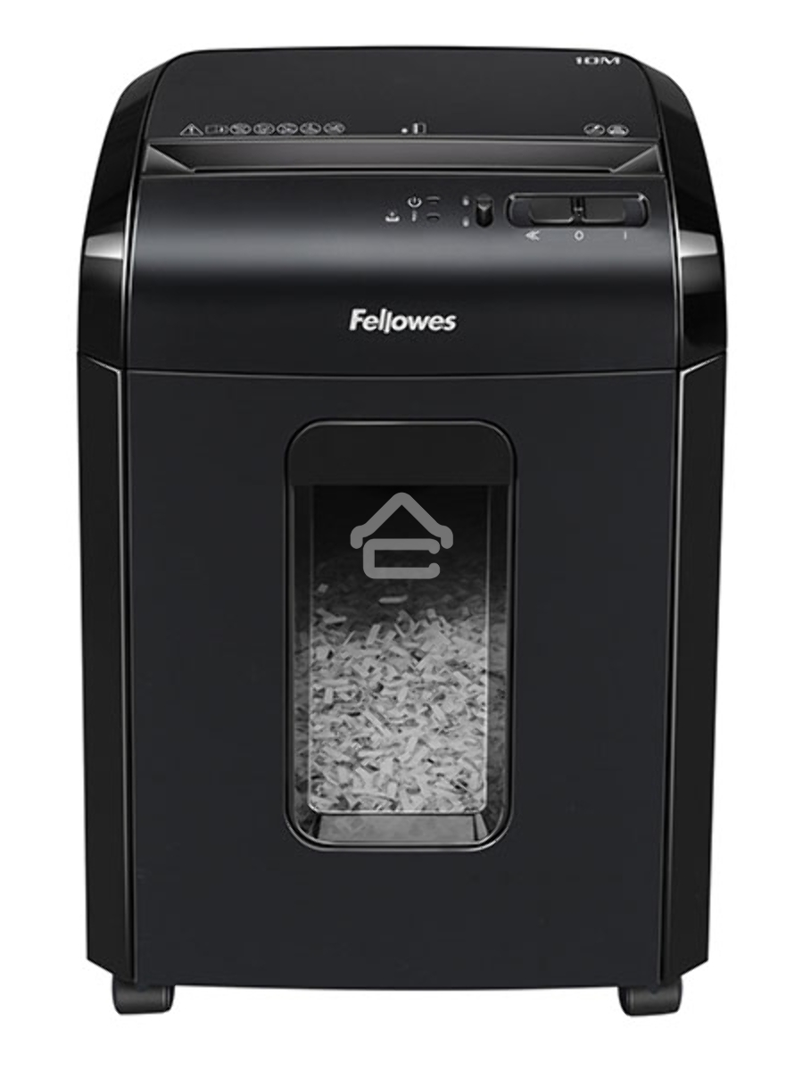 Шредер Fellowes Powershred 10M FS-4630601{DIN P-5, 2х15мм, 10лст., 19лтр., Safety Lock}, с микрорезкой