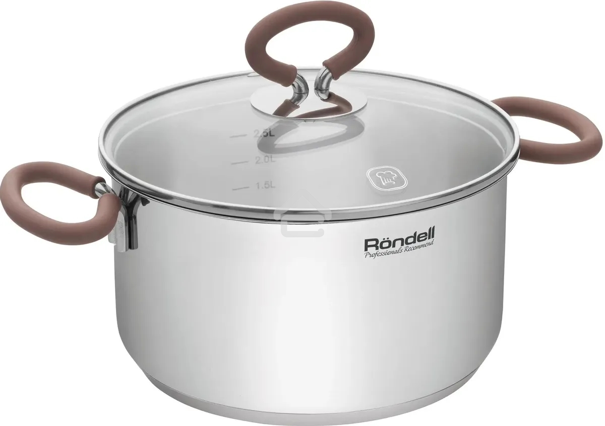 Кастрюля Rondell Etery RDS-1599 3.1л. d=20см (с крышкой) сталь