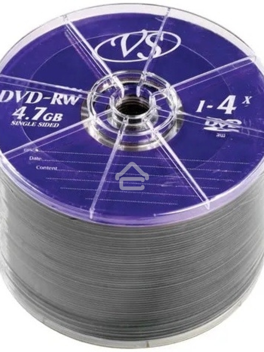 Диск DVD-RW VS (PERFEO) 4.7 Gb, 4x, Bulk (50), (50/600).