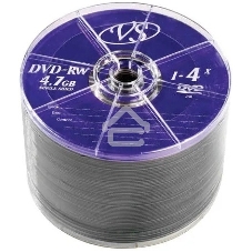 Диск DVD-RW VS (PERFEO) 4.7 Gb, 4x, Bulk (50), (50/600).