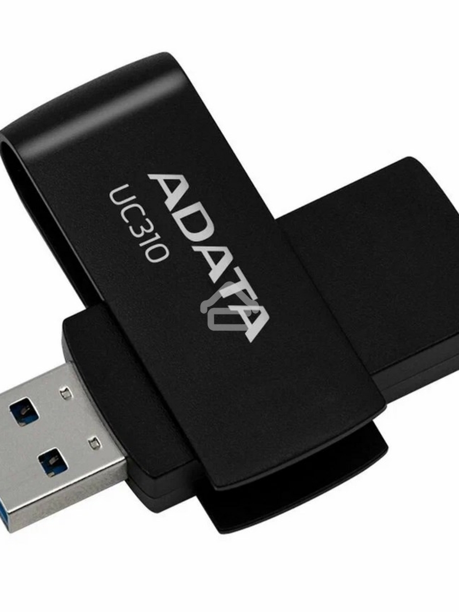 Флеш диск ADATA UC310-128G-RBK BLACK\GR 128GB