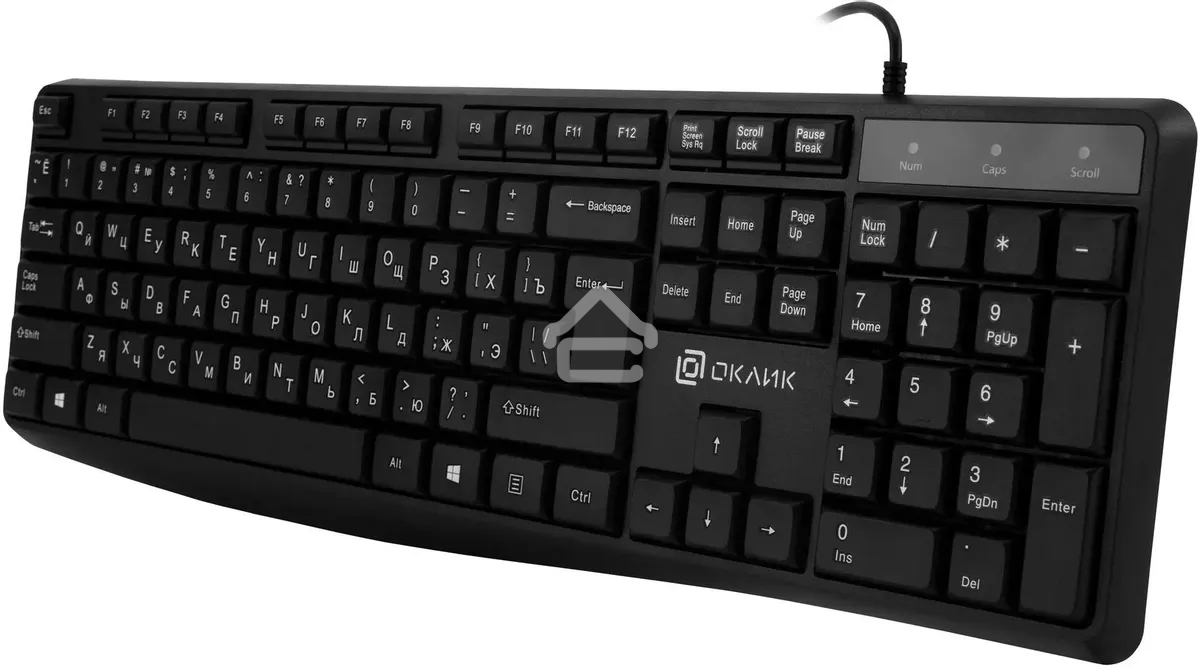 Клавиатура проводная Oklick 145M, USB, черный