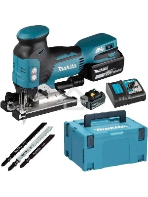 Лобзик Makita DJV181RTJ +3пил. 3500ходов/мин от аккумулятора (кейс в комплекте)