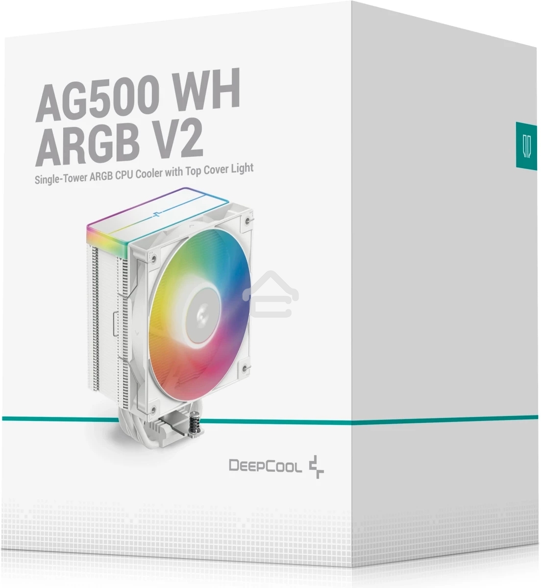 Кулер для процессора DEEPCOOL AG500 WH ARGB V2 белый 120мм алюминий+медь 1850rpm 29.4db 4-pin 240W 155мм