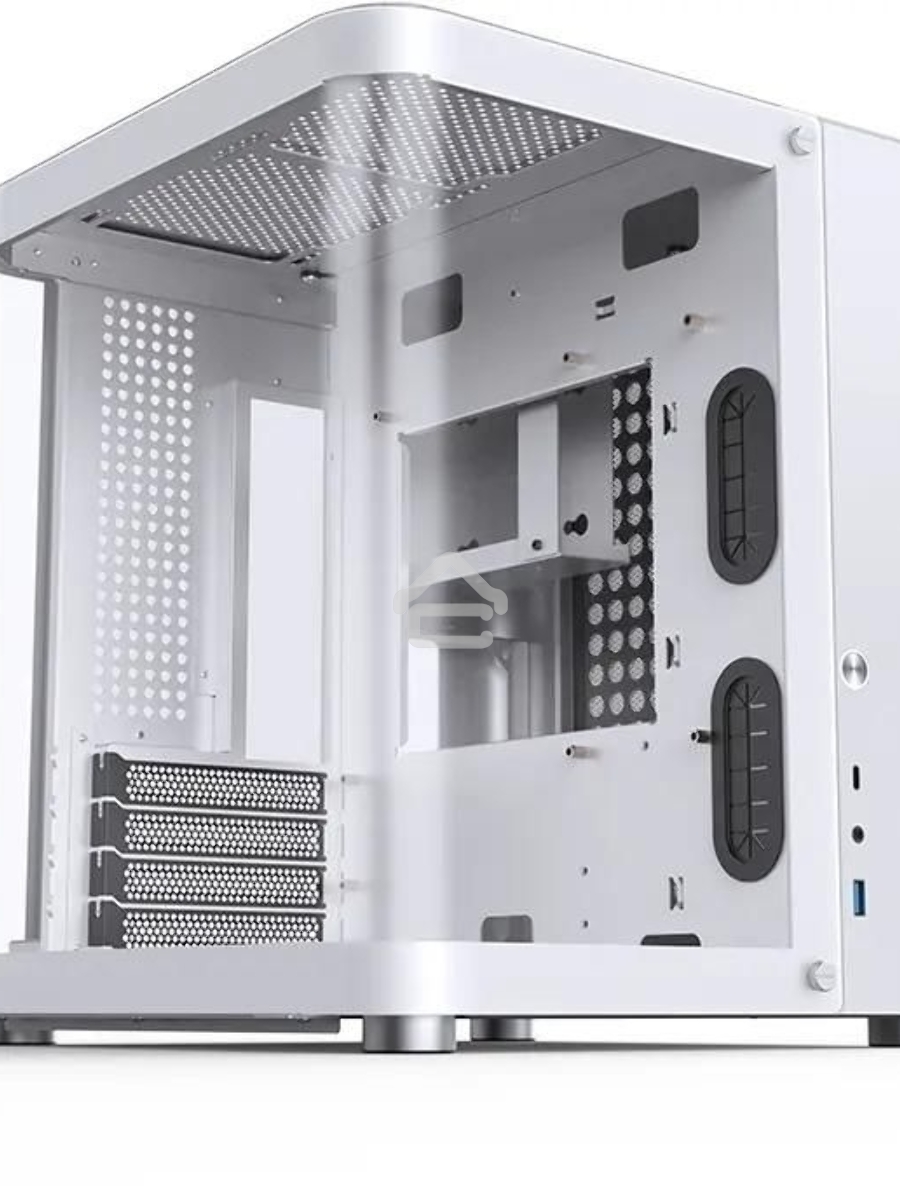 Корпус без блока питания JONSBO TK-1, Mini-Tower, TG, no fan, 1xUSB-A 3.2 + 1xUSB-C 3.2, mATX, mITX White