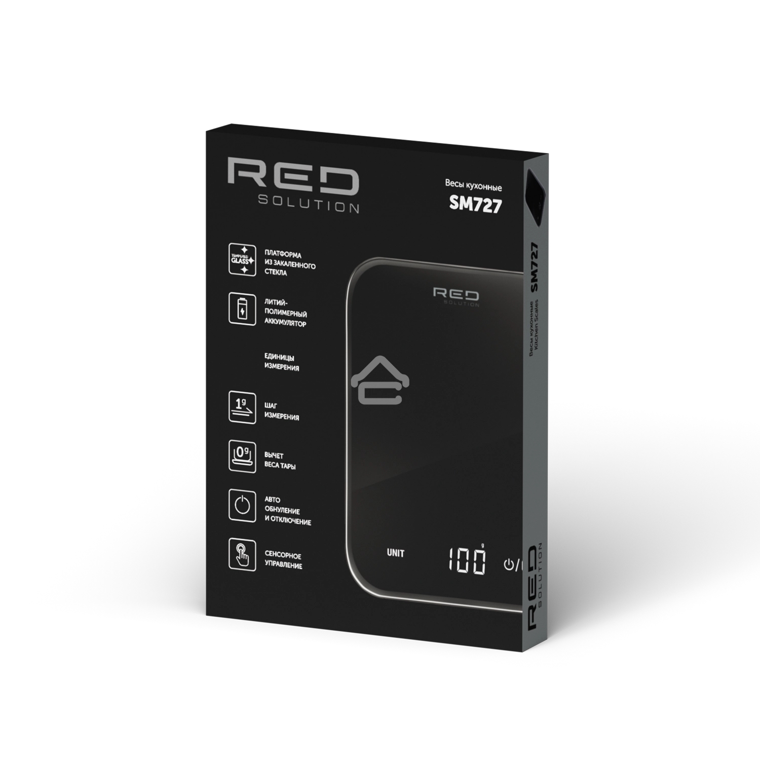 Весы кухонные электронные Red Solution SM727 макс.вес:10кг черный