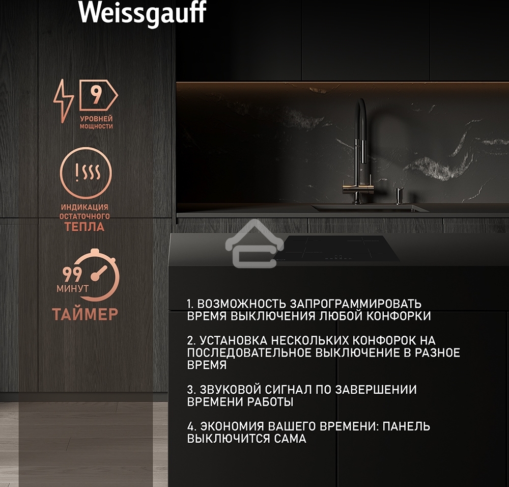 Индукционная варочная панель Weissgauff HI 632 BA