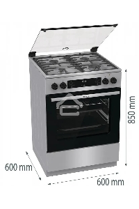 Плита комбинированная Gorenje GKS6C72XF нержавеющая сталь