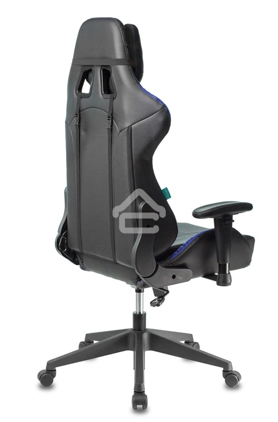 Кресло игровое Бюрократ VIKING 5 AERO BLUE черный/синий искусственная кожа