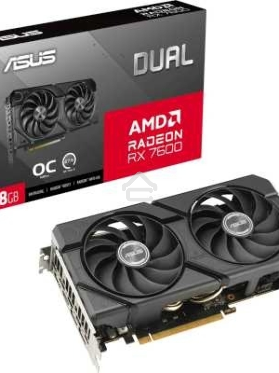 Видеокарта Asus AMD Radeon RX 7600 8Gb PCI-E DUAL-RX7600-O8G-EVO 128bit GDDR6 2280/18000 HDMIx1 DPx3 HDCP Ret