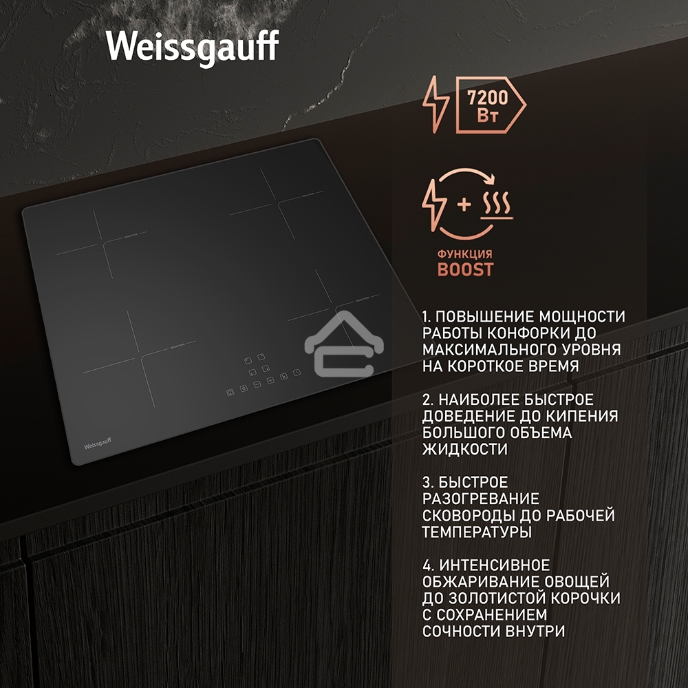 Индукционная варочная панель Weissgauff HI 632 BA