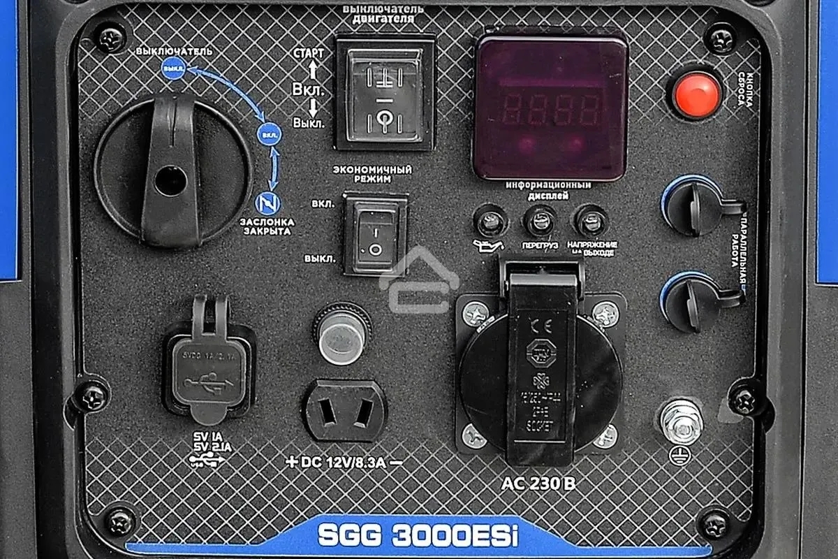 Электрогенератор бензиновый инверторный ТСС SGG 3000ESi, 3 кВт, 60 дБ, 24.6 кг