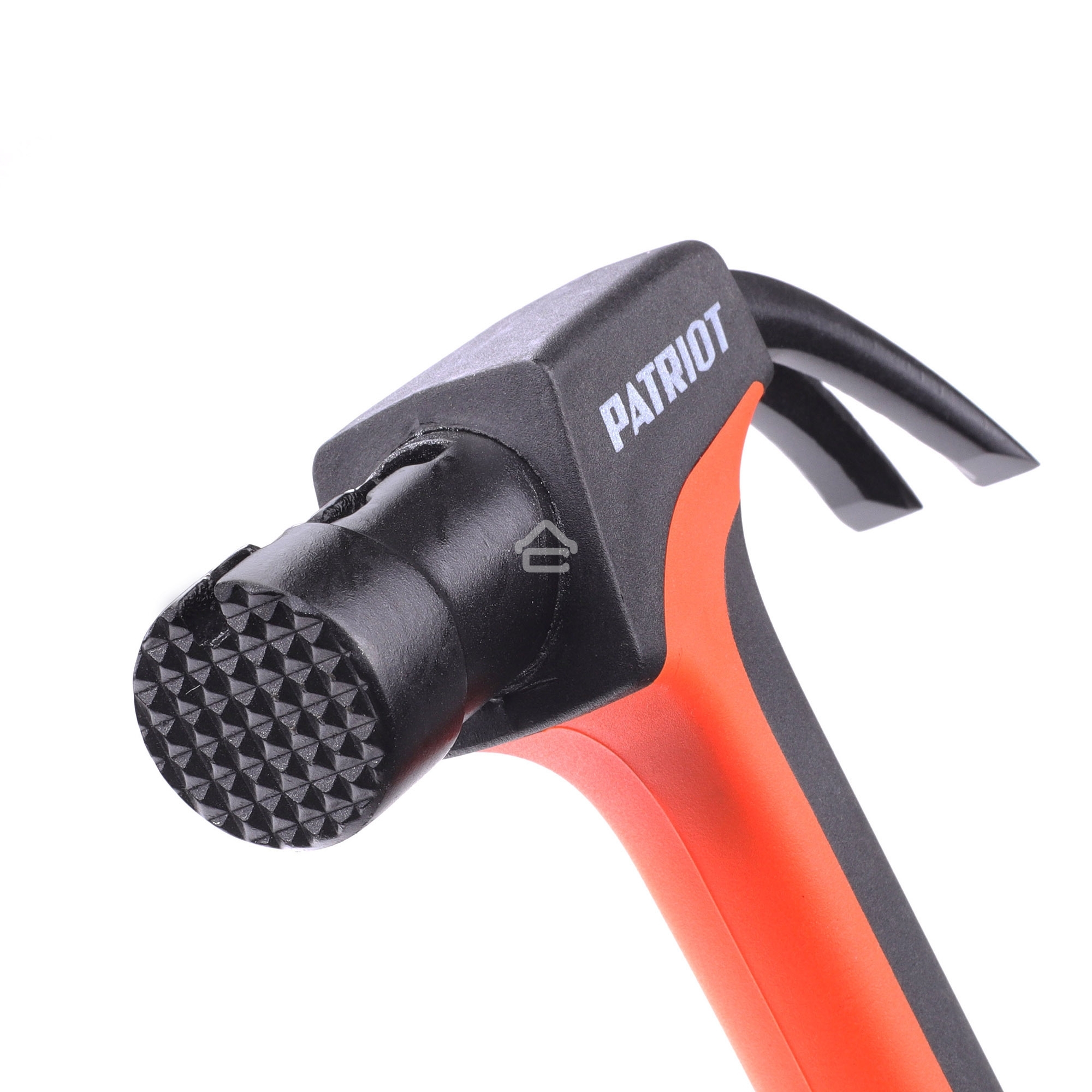 Молоток-гвоздодер Patriot NHF 450 S, кругл.боек 450 гр, 50-58 HRC, fiberglas+TPR рукоять, малый вес, компактный размер, антивибрацион.система, магнитный гвоздодержатель, покрытием PTFE (Teflon), 570 гр, 318 мм