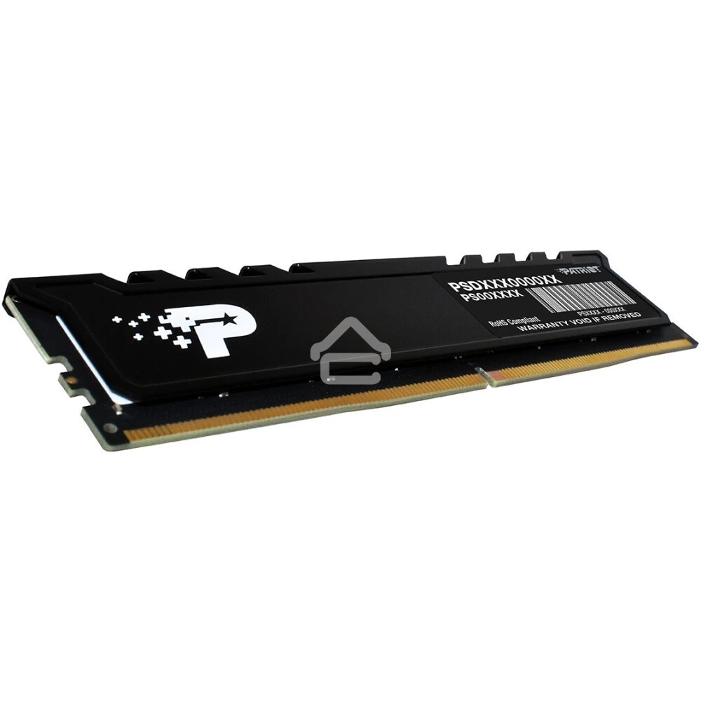 Оперативная память Patriot Signature Premium, DDR5, 16GB (1x16 GB), 5600 MHz, CL46, DIMM, радиатор, черный