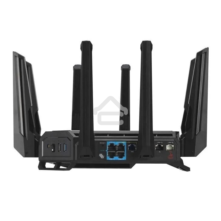 Маршрутизатор ASUS GT-BE19000, черный/красный, 90IG0850-MO9A0V