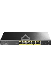 Коммутатор Cudy GS1028PS2 (L2) 24x1Гбит/с 2SFP 24PoE+ 300W неуправляемый